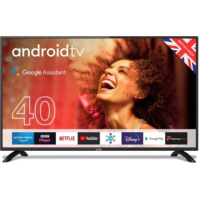 Cello C4020G 40” Smart Android TV with Freeview Play, Google Assistant, Google Chromecast, 3 x HDMI and 2 x USB Made in the UK 